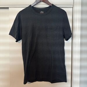 J. Crew Grey Garment-Dyed Slub Cotton Pocket T-Shirt M